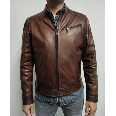 Giacca in pelle Pegaso