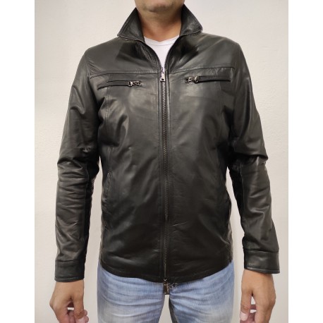 Lederjacke Lamborg gefüttert